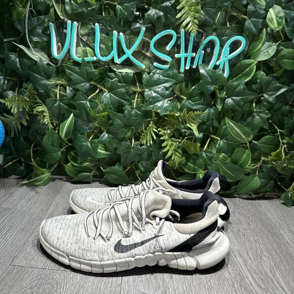 Nike Free Run RN 5.0 Next Men's Size 8.5 White Black Running Shoes CZ1884-010 - Picture 4 of 10